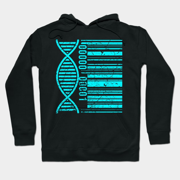 DNA Barcode Hoodie by Mila46